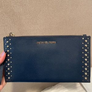 Michael kors Navy blue clutch
